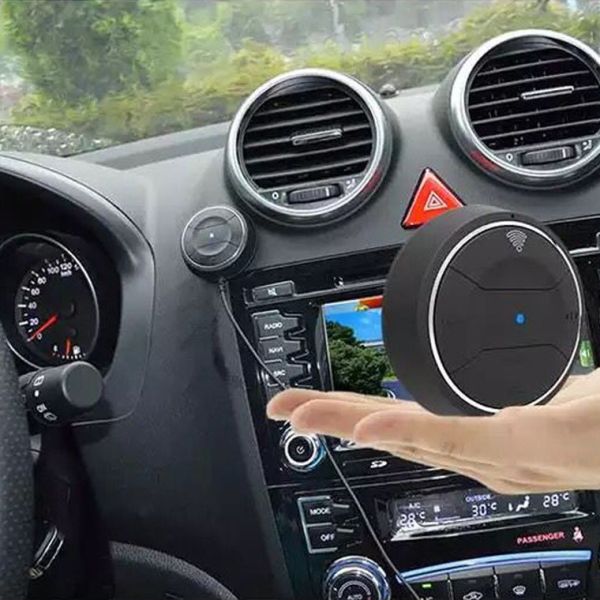 AUX Bluetooth 3.5mm Audio Output Receiver Car Kit Handsfree calling