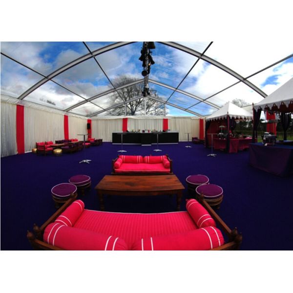 Transparent outdoor tents for parties Backyard Party Tents Clear PVC Fabric 20m x 20m