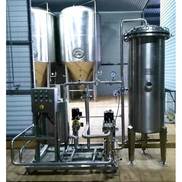 Stainless Steel 304 Commercial Beer Filter PLC Control Unit With Long Using Life