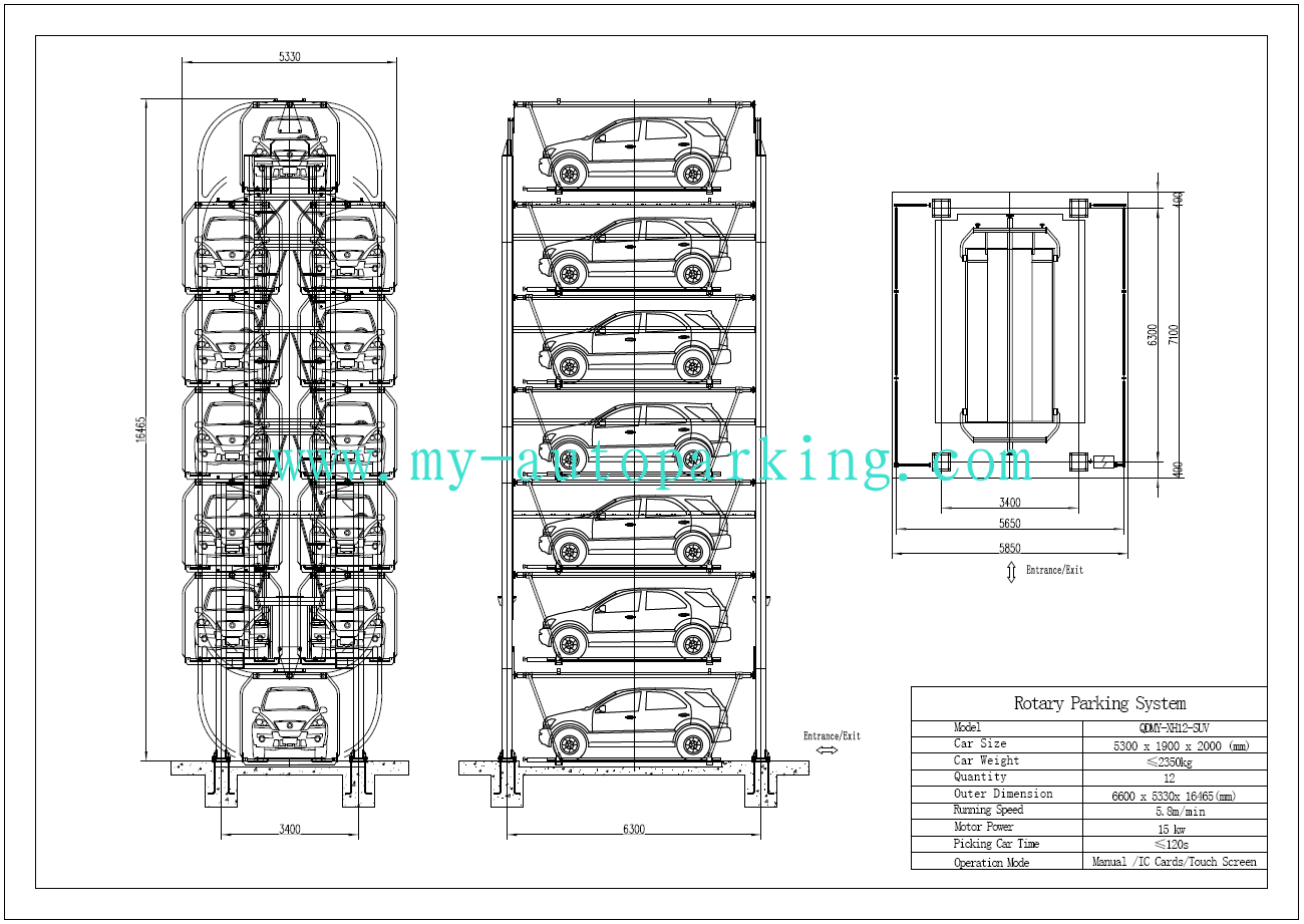 Made in China Rotary Parking System Limited/ Rotary Parking System Price/Parking Machine for Sale