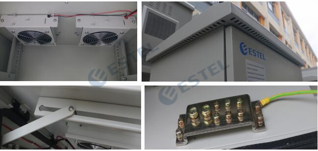 Steel IP55 19inch Rack Pole Mount Weatherproof Enclosure