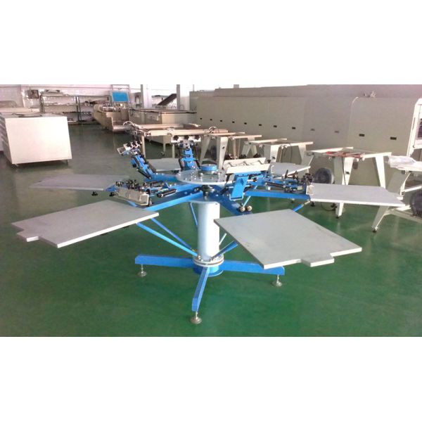 Micro adjustable silk screen press