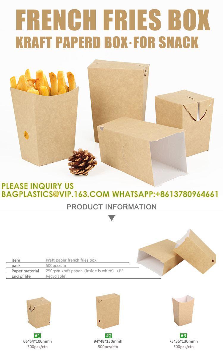 Custom Size Food Packaging Hamburger Cardboard Box Kraft F-Flute Corrugated Super Thick Paper 300gsm Paper Burger Box