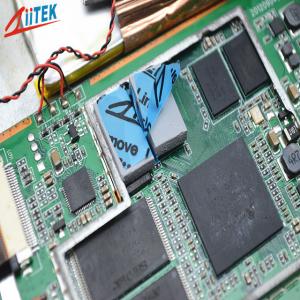 China Green Color 2.8W Thermally Conductive Filler Pad For LED Light Heat Sinking wholesale