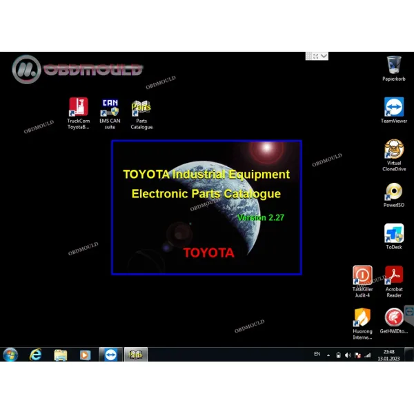 TruckCom Toyota BT For Toyota BT EMS CAN Suite Service Communication Interface ARM7 Forklift Truck Diagnostic Tool