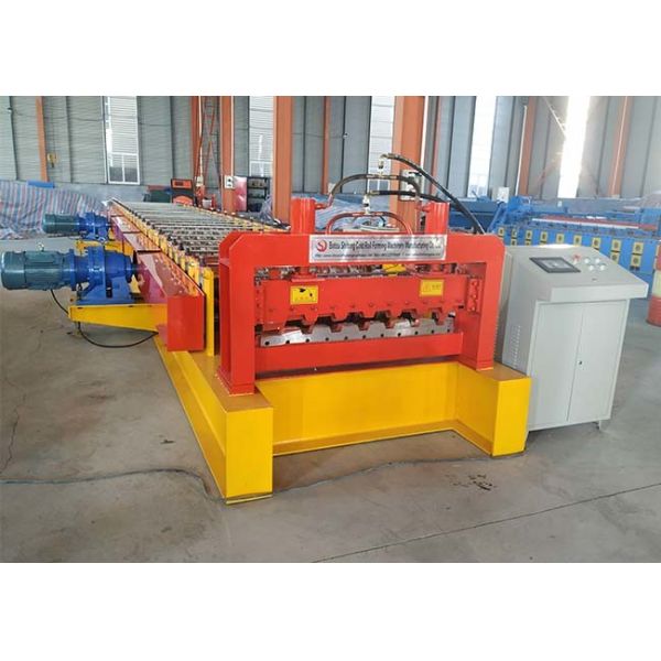 PLC Control System Floor Deck Roll Forming Machine For Construction Building