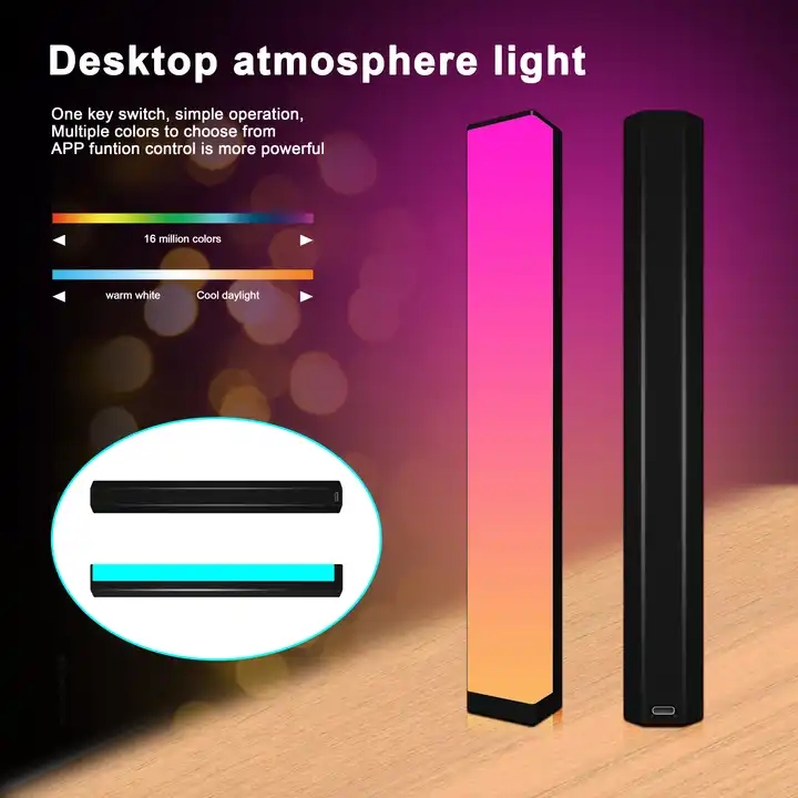 Bluetooth Atmospheres Desk Lamp LED 280*33*32.5mm Material ABS+ PC