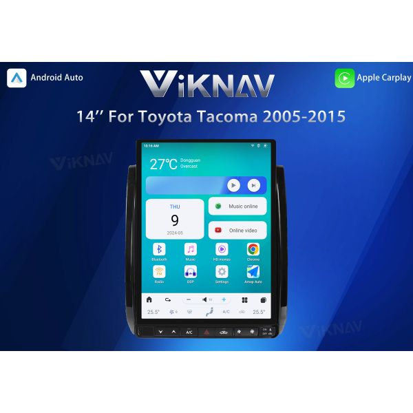 VIKNAV 14 Inch Touch Screen For Toyota Tacoma 2005-2015 Android Car Radio Head Unit