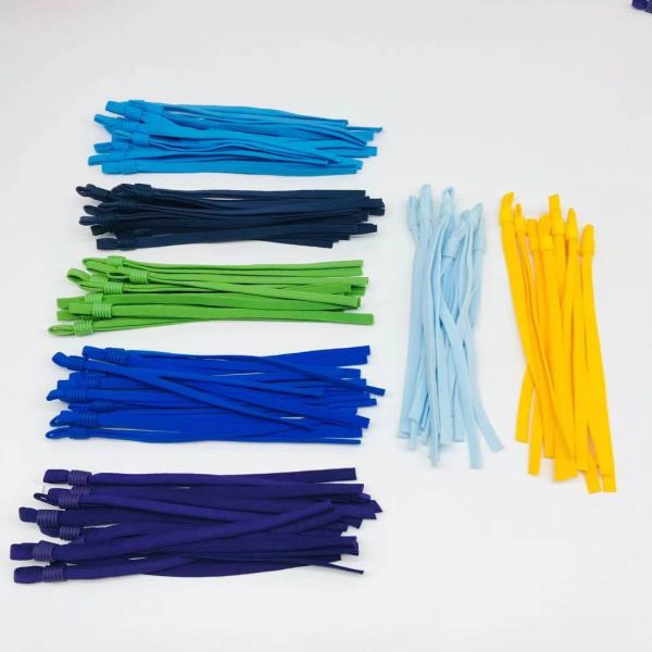 5mm adjustable elastic band cord for medical mask Elastic earloop Adjustable Buckle Band Soft Flat face mask