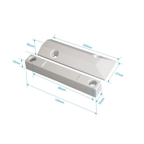 Wired Magnetic Door Switch , Magnetic Reed Switch For Metal Rolling Door