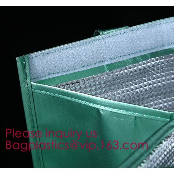 Foldable Lunch Insulated Cooler Bag Heated Food Delivery Bag Thermal Pizza Delivery Cooler Bag