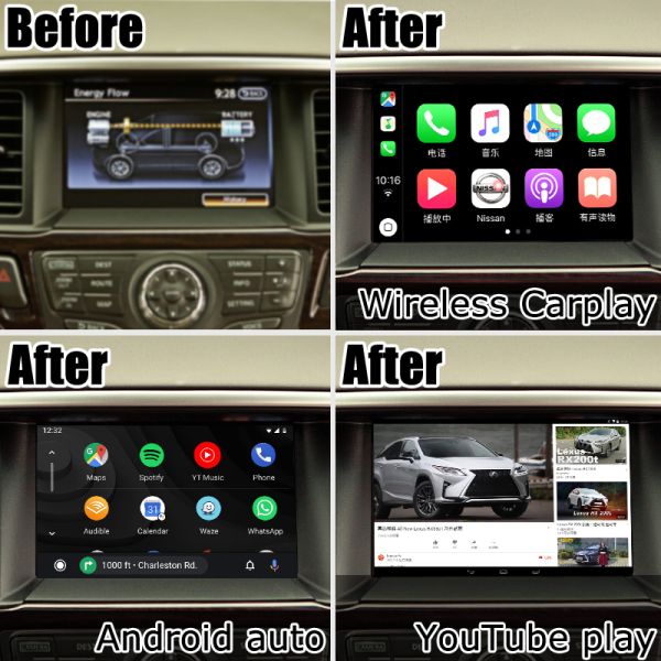 Nissan Pathfinder Andorid 11 Carplay android auto Navigation System Online Navigation Video Play