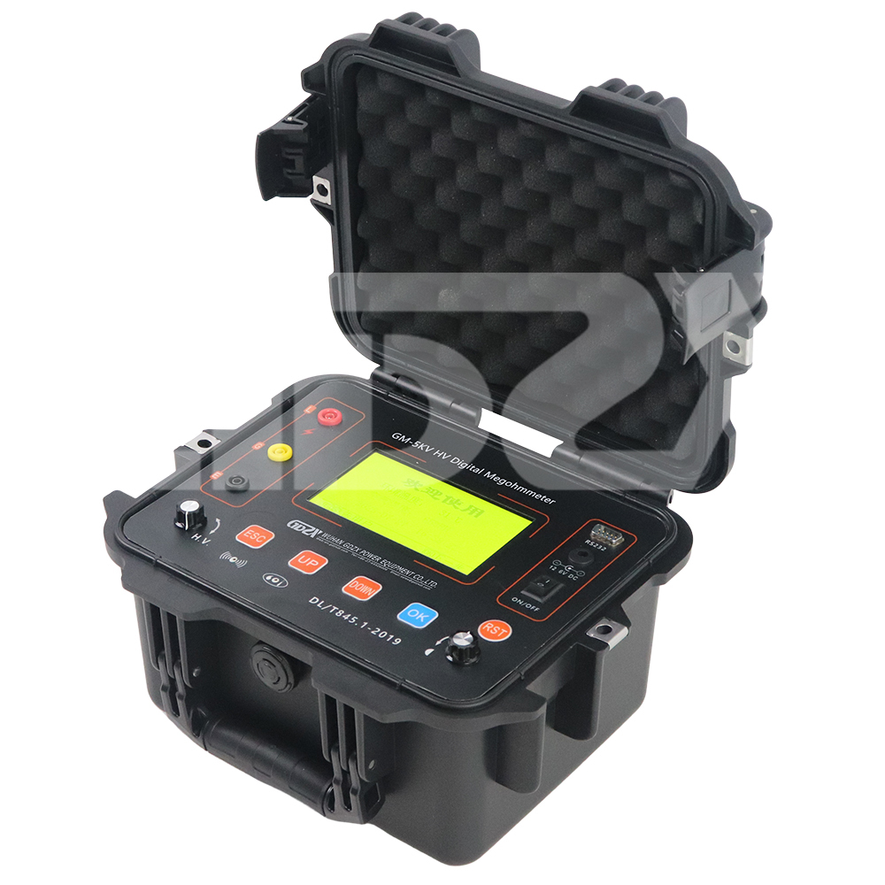 GM-5kV Adjustable Insulation Resistance Digital Megohmmeter High Voltage