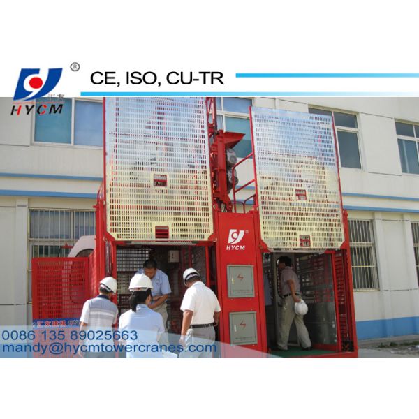 SC200/200 50m High Double Cages Passenger Lift
