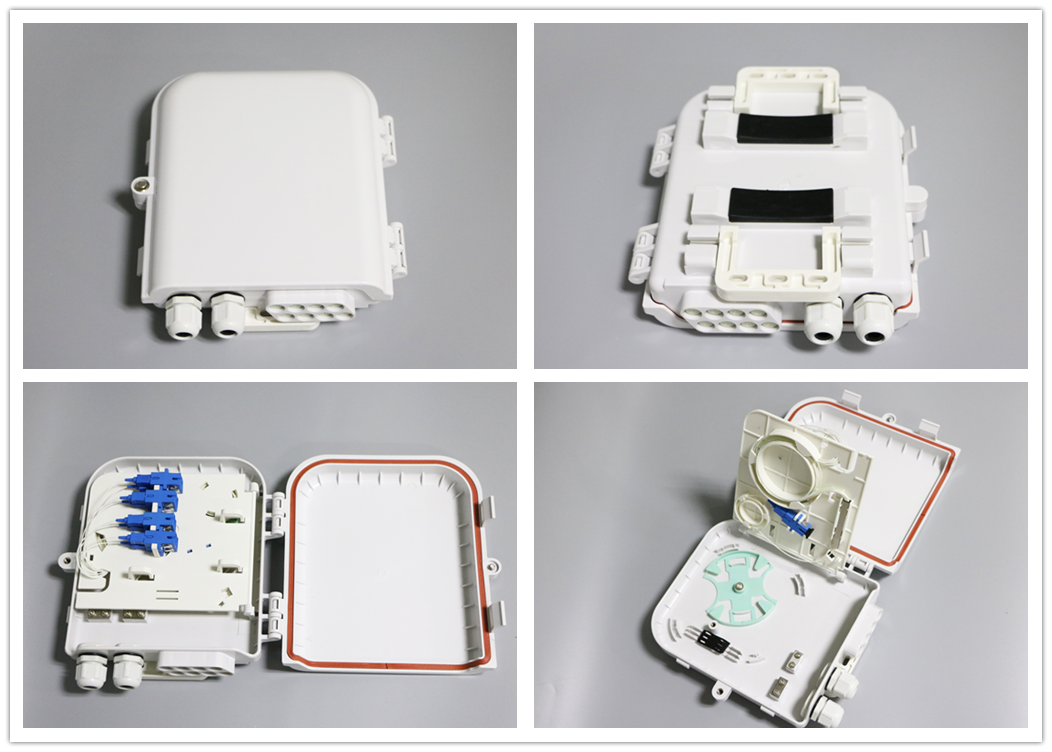 SC 8 Port Waterproof Fiber Optic Distribution Box for FTTH Networks