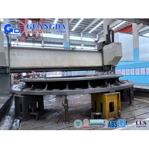 Yaw Base Plate Wind Turbine Castings Spheroidal Graphite Cast Iron EN-GJS-500-7 , QT500-7