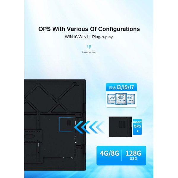 Educational Led Interactive Digital Screen 75 Inch Touch Screen Interactive Whiteboard