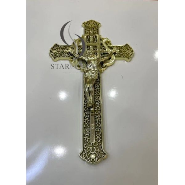 Customized Color Coffin Decoration Cross PP Recycled Material Exquisite Pattern PJ-01