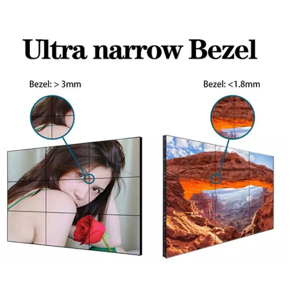 55 Inch 3x3 1920*1080 0.88mm Bezel Lcd Video Monitor