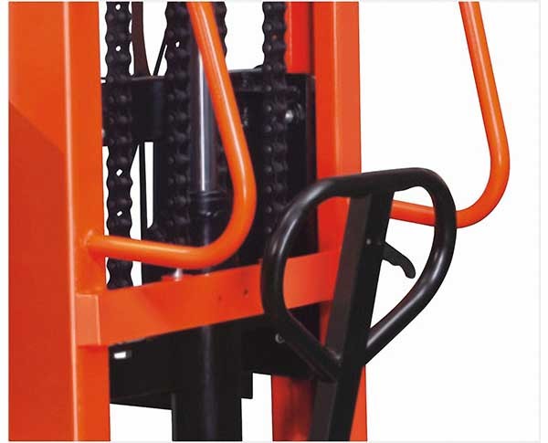 JTHS-A Hydraulic Hand Stacker and Transport Trolley for Vehicle Loading and Production Areas 1000-3000kg Capacity Adjustable Forks Easy Operation