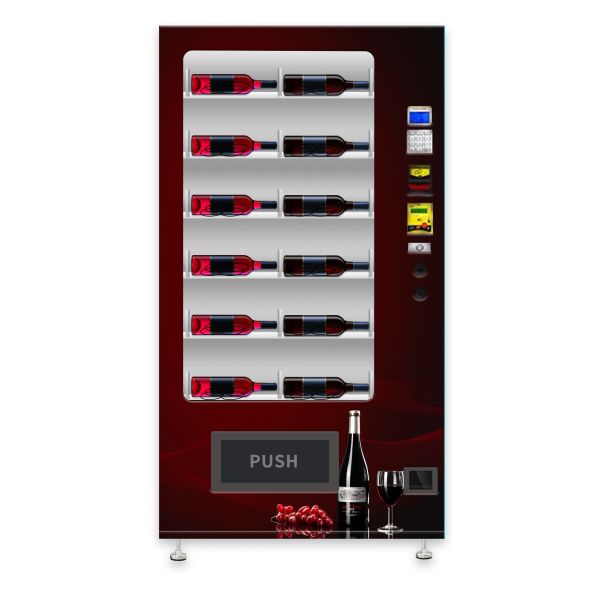 LED Lighting Coffee Vending Machine , Cashless Payment Hot Drinks Vending