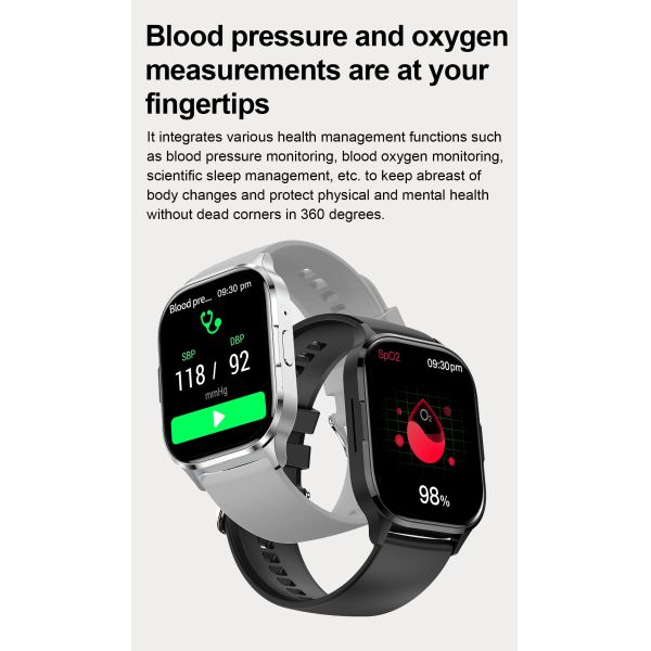 NFC Amoled Screen Health Monitor Smart Watch HK21 Waterproof Customized