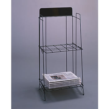 2 Wire Shelves Newspaper Display Stand KD Construction