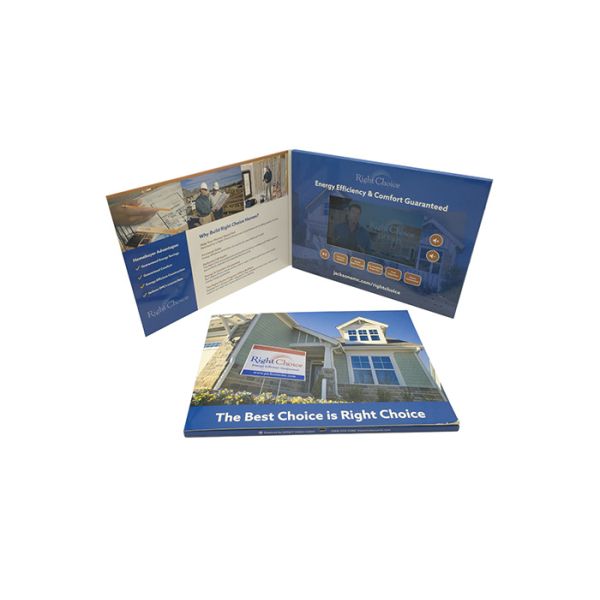 Artwork A5 LCD Screen Video Brochure CMYK Printing Full Colors
