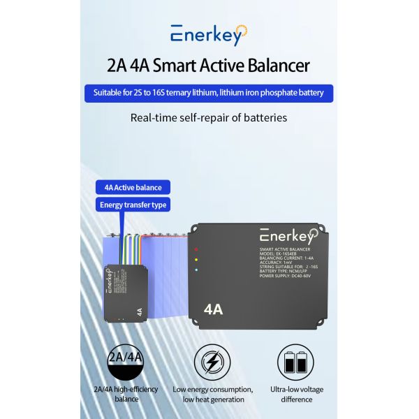 Enerkey Smart Active Balancer 16s 2a NCM/LFP Battery Balancing Board For Electric Scooter