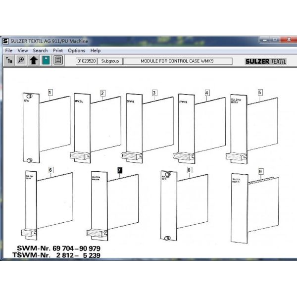 Sulzer Weaving Loom Spare Parts Module Wal 13m Module For Control Case