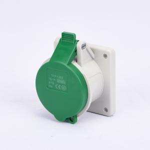 China Dust Proof 16A 300HZ Industrial Panel Mounted Sockets wholesale