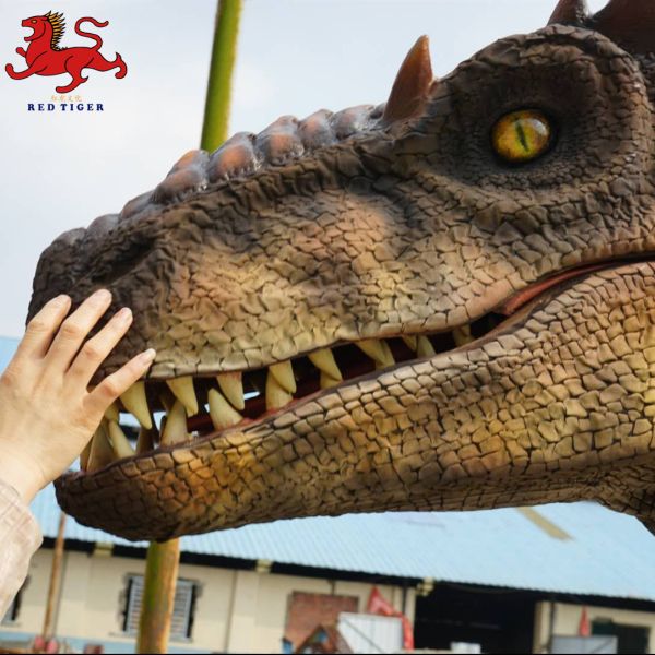 Animatronic Velociraptor Costume , Artificial Adult Dinosaur Costume