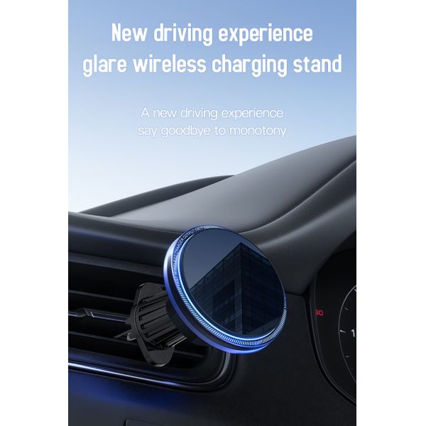 Custom Logo Magnetic Wireless Charging Station Fast Charging and One Hand Operation with Product Size 71 * 13.6 mm