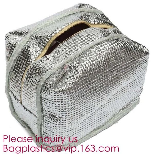 Foldable Lunch Insulated Cooler Bag Heated Food Delivery Bag Thermal Pizza Delivery Cooler Bag