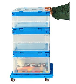 150kgs Loading Multi Function Plastic Moving Dolly 3 Inches PU Wheels