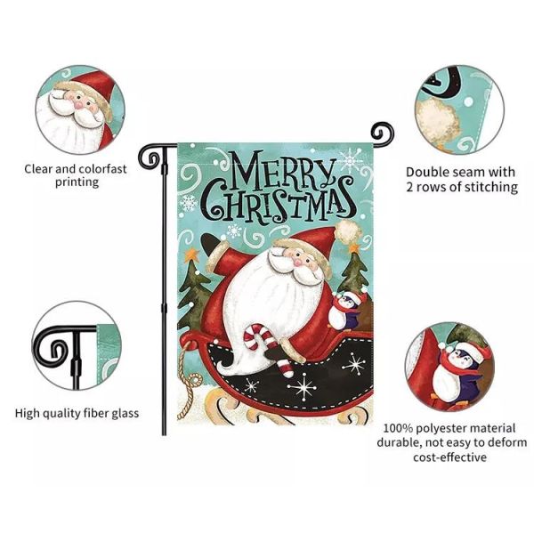 Double Sided Sublimation Personalized Garden Flags 93x45cm