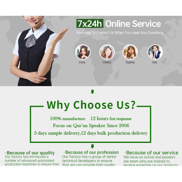 Holy Gift QB303 18 Reciters ABS Equantu Quran Speaker