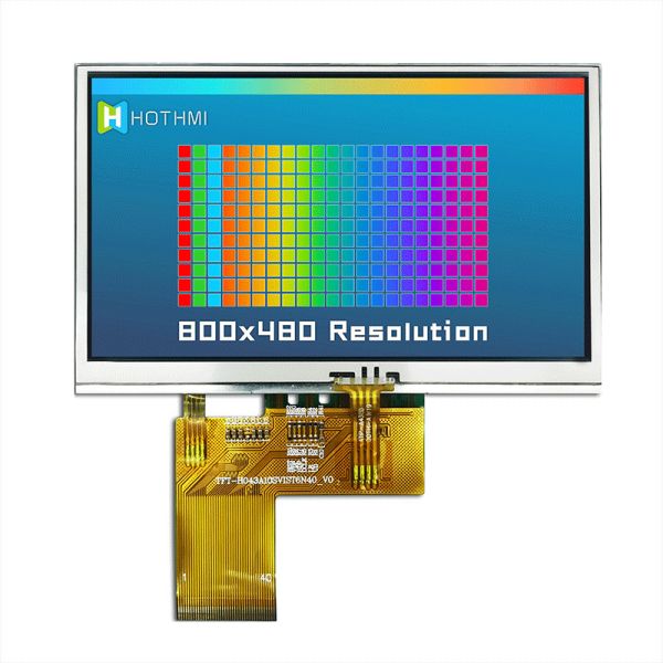 4.3 Inch TFT LCD Display Module | Resistive Touchscreen With ST7262 Controller