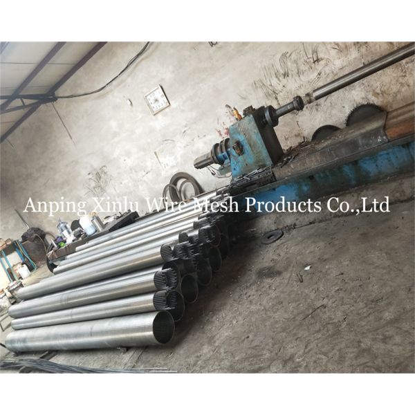 1000-3000-6000mm Wedge Wire Screen Pipe with 3x4.6mm Support Wire for Drilling tubewell and Wastewater Processing