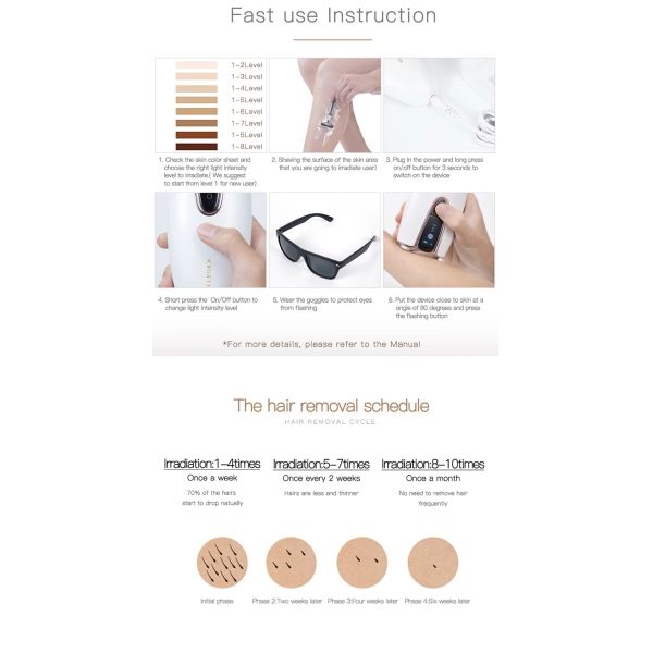 Personal Home Portable Laser Hair Removal Machine Intense Pulsed Light