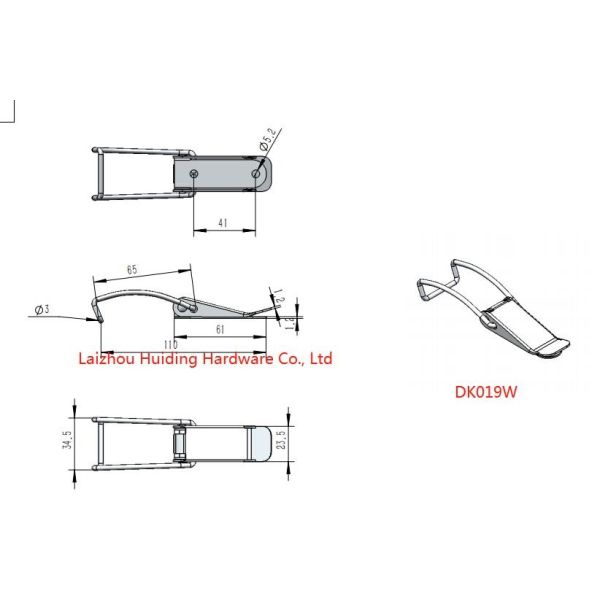 Case Box Toolbox Spring Loaded Toggle Latches Anti Corrosion ISO9001