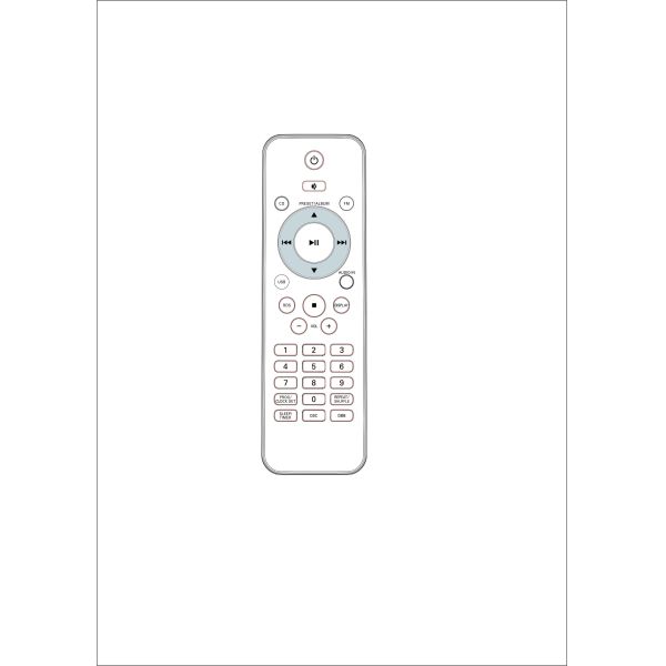 High End Remote Control For Set Top Box , IPTV Set Top Box Remote Control ABS Cover