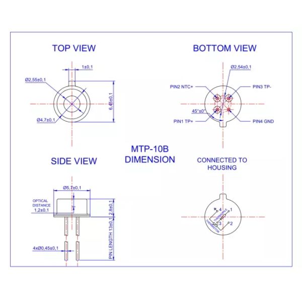 100% Genuine Ic Electronic Components Temperature Sensor Electronic Replace 10TP583T