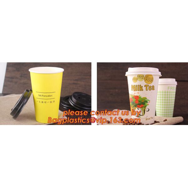disposable paper cup with custom logo print,Single Wall Paper Coffee Cup with Lids,Custom logo Printed Disposable Single