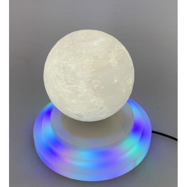 PA-1021M 6inch led light base magnetic levitation floating 3D moon lamp light bulb