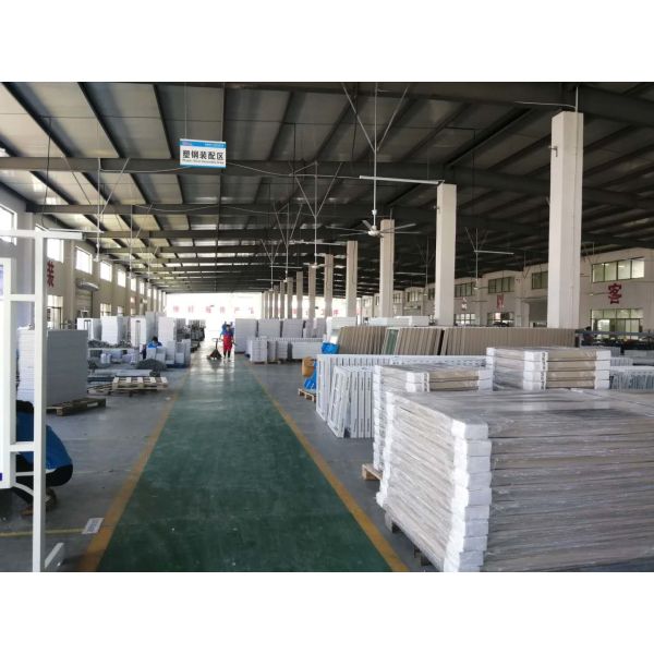 Slim Black-Frame UPVC Sliding Window for Minimalist Office Partitions Double Glazed Green-Tinted UPVC Sliding Window for Energy Efficiency