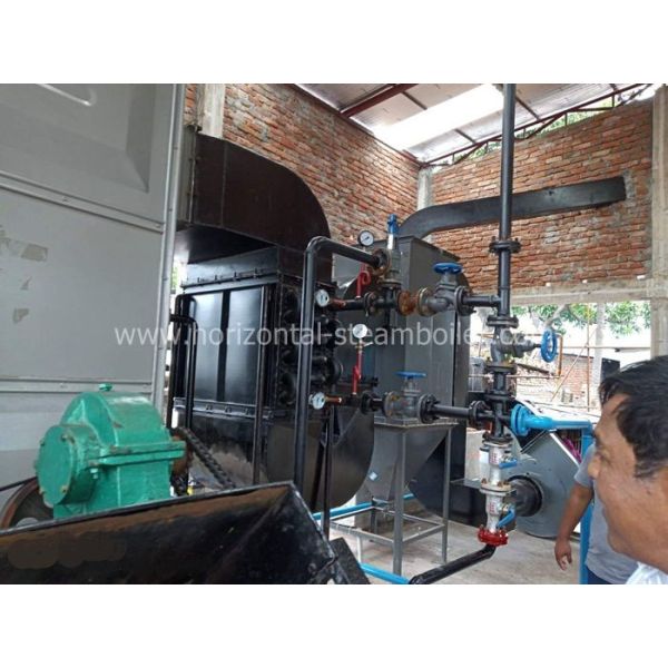 SGS CE Approved Biomass Wood Fired Boiler / Industrial Steam Boiler Chain Grate DZL 2 Ton Water tube