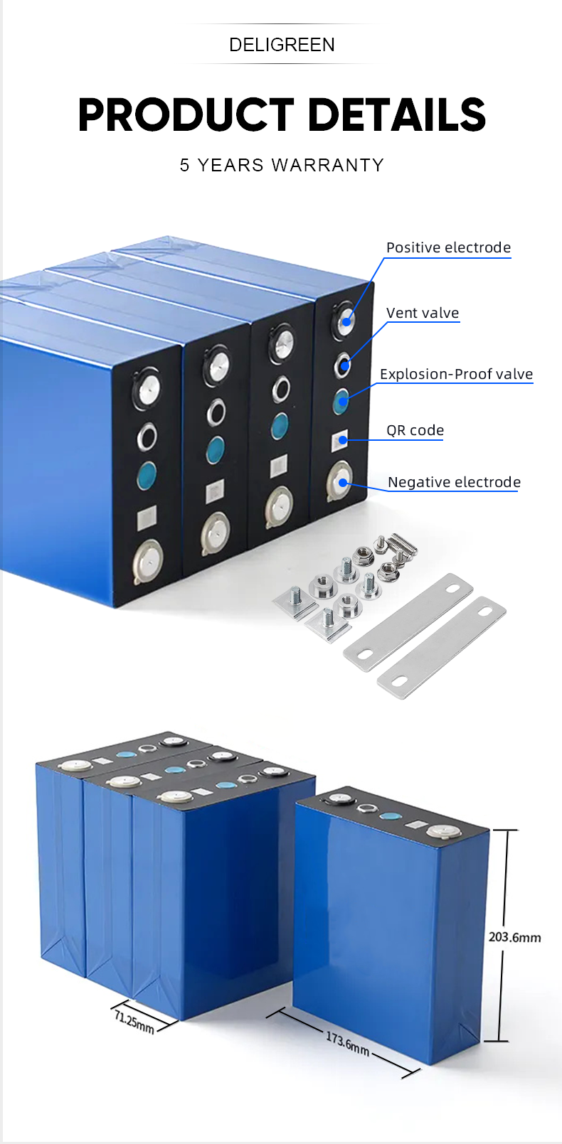 3.1V Na Ion Sodium Ion Battery SIB 4000 Cycles 210ah Battery