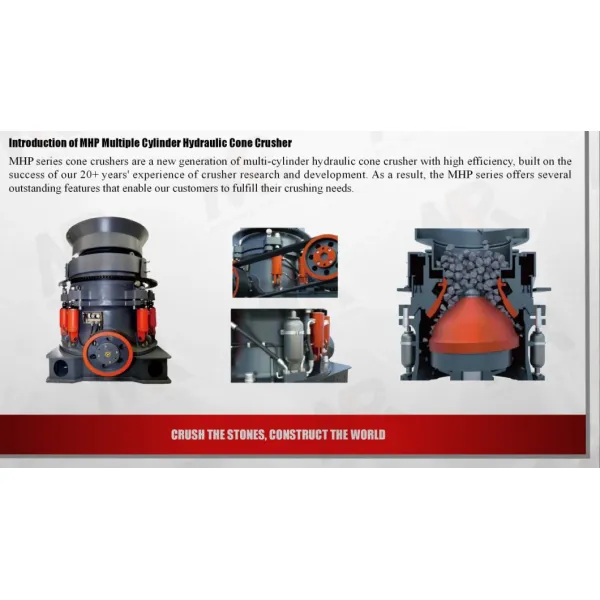 HPT300 Hydraulic cone crusher stone crusher used in quarry and mining area