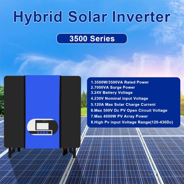 3.5KW 24V to 110V 220V 230V All in One Hybrid Inverter with MPPT Solar Controller and WiFi/GPRS Communication
